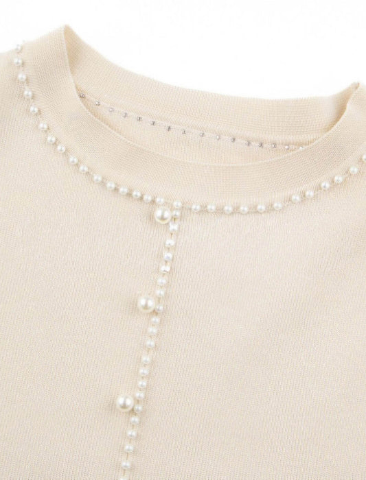 パール使いツイード調セットアップ