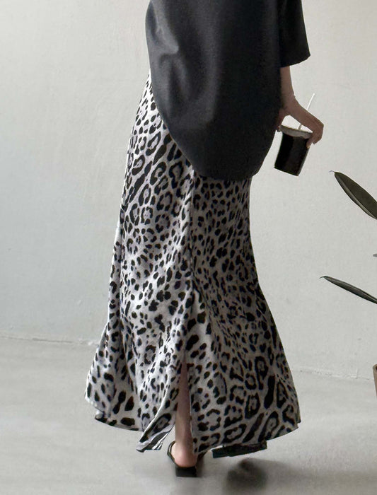 アニマルプリントキレイ目スカート