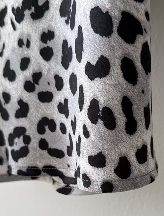 アニマルプリントキレイ目スカート