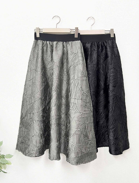 揺れ感フレアロングスカート