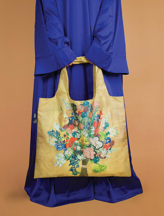 ＜LOQI＞ヴィンセント・ヴァン・ゴッホ／花束・フラワーパターン　ゴールド