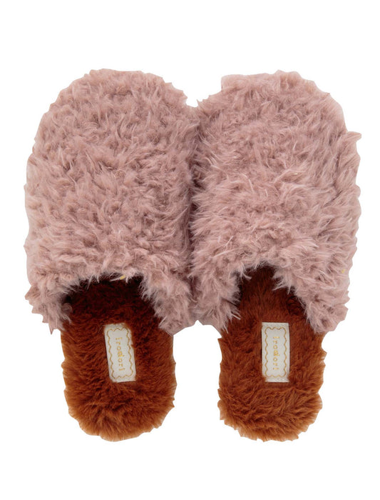 配色カラーモコモコルームシューズ