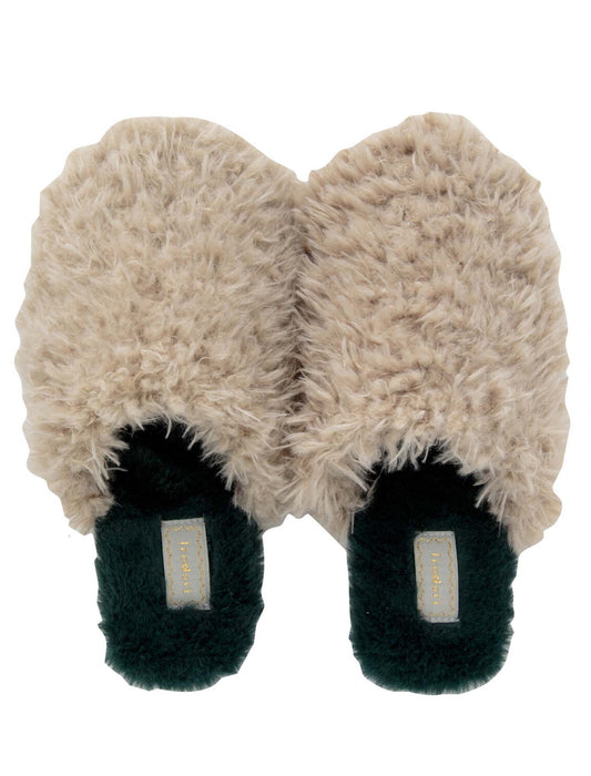 配色カラーモコモコルームシューズ