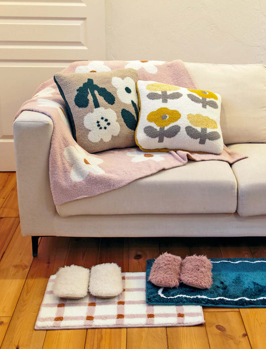 配色カラーモコモコルームシューズ