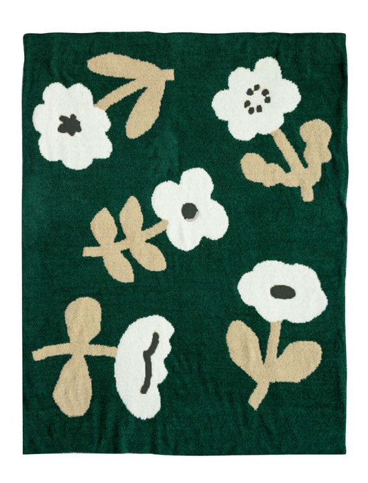 大判北欧もちもちフラワーブランケット