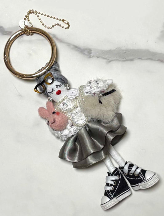 ロングパールドレープちゃんチャーム