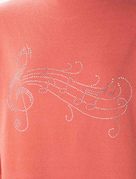 ＜Northmallオリジナル＞メロディラインストーンボトルネックニット