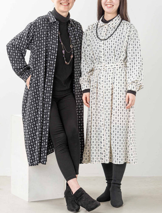 ＜Northmallオリジナル＞プリント幾何学ワンピース