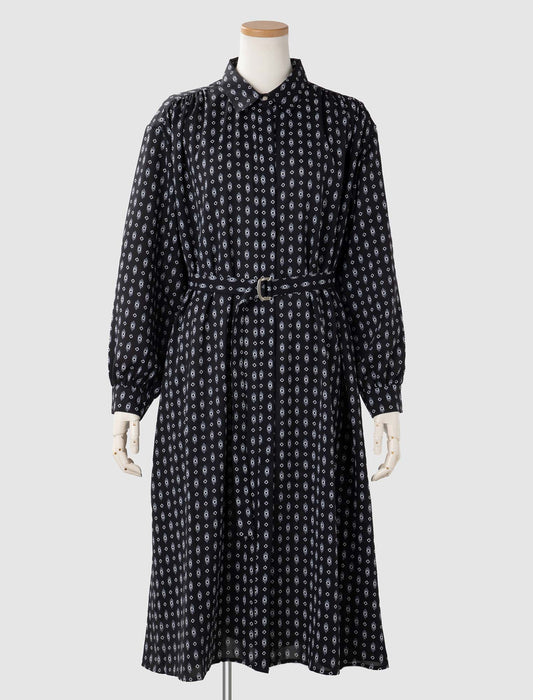 ＜Northmallオリジナル＞プリント幾何学ワンピース