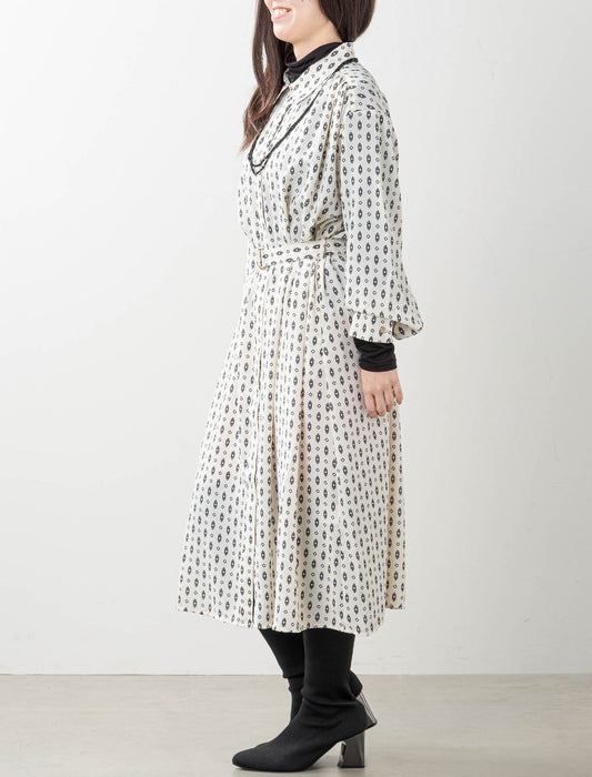 ＜Northmallオリジナル＞プリント幾何学ワンピース