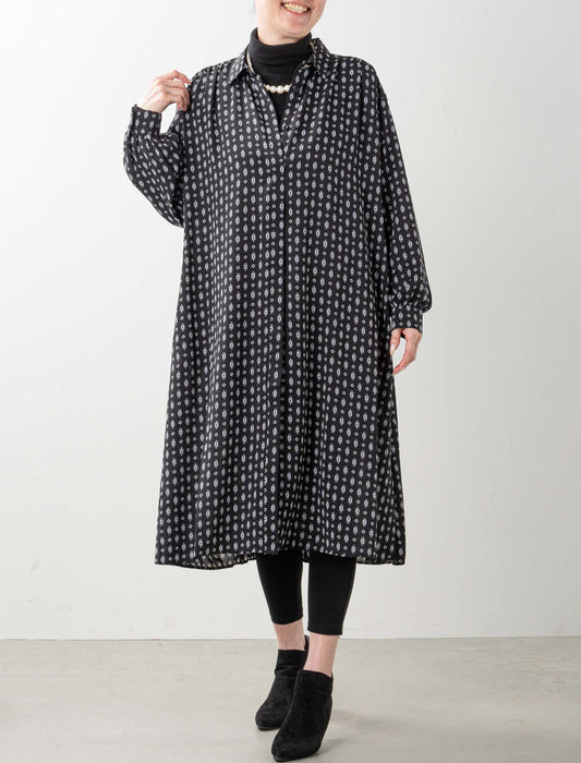 ＜Northmallオリジナル＞プリント幾何学ワンピース