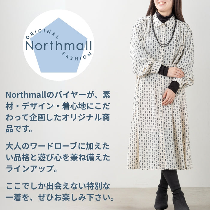 ＜Northmallオリジナル＞プリント幾何学ワンピース