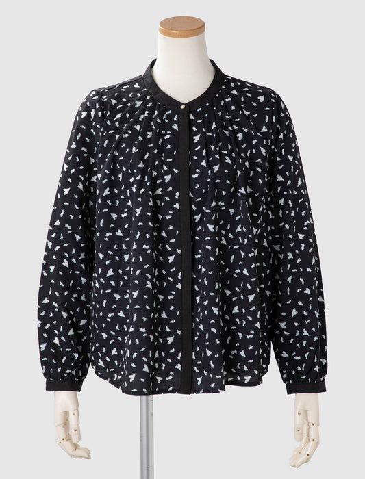 ＜Northmallオリジナル＞ハートプリントタックブラウス