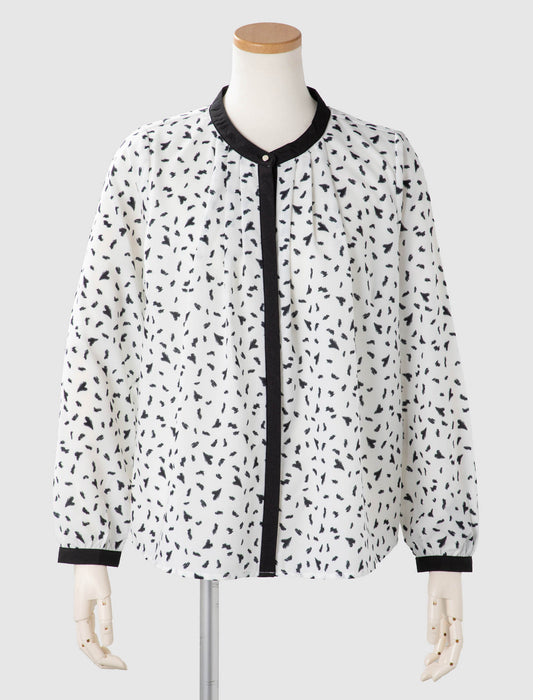 ＜Northmallオリジナル＞ハートプリントタックブラウス