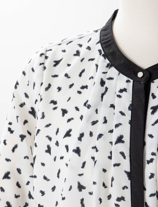 ＜Northmallオリジナル＞ハートプリントタックブラウス