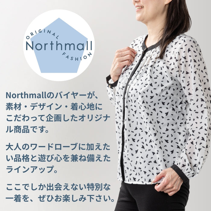 ＜Northmallオリジナル＞ハートプリントタックブラウス