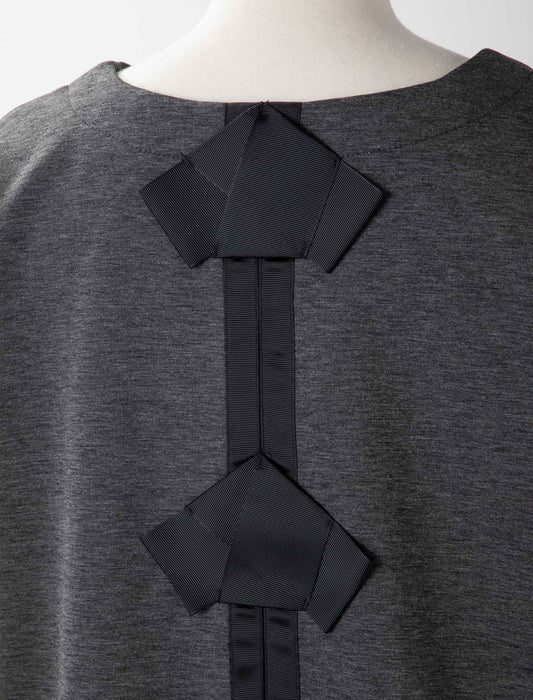 ＜Northmallオリジナル＞バックリボンテープ付ダンボールニット