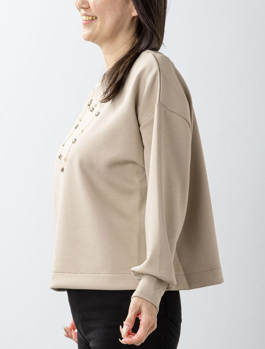 ＜Northmallオリジナル＞バックリボンテープ付ダンボールニット