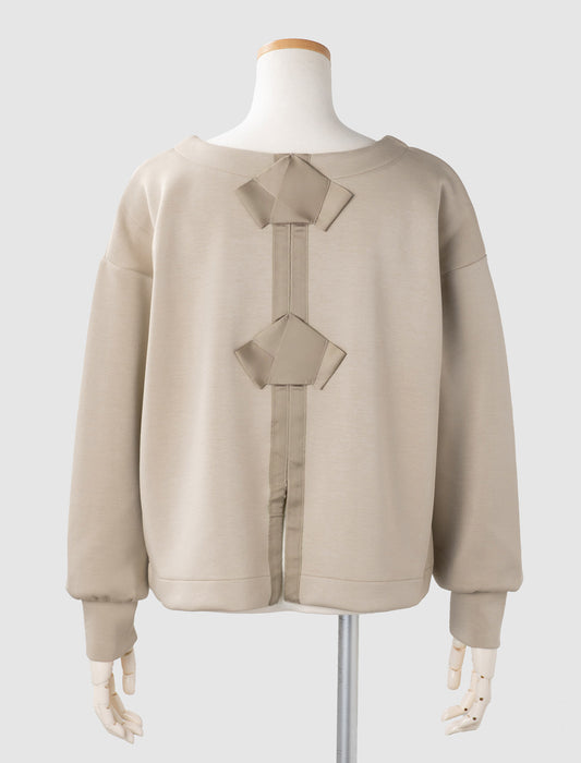 ＜Northmallオリジナル＞バックリボンテープ付ダンボールニット