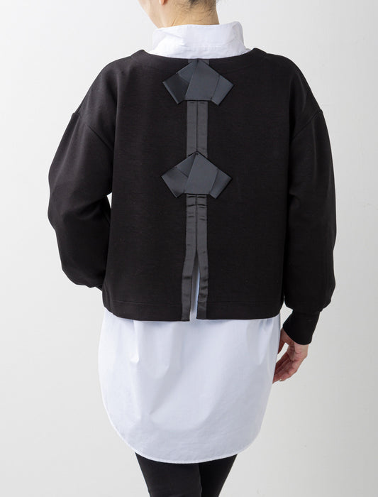 ＜Northmallオリジナル＞バックリボンテープ付ダンボールニット