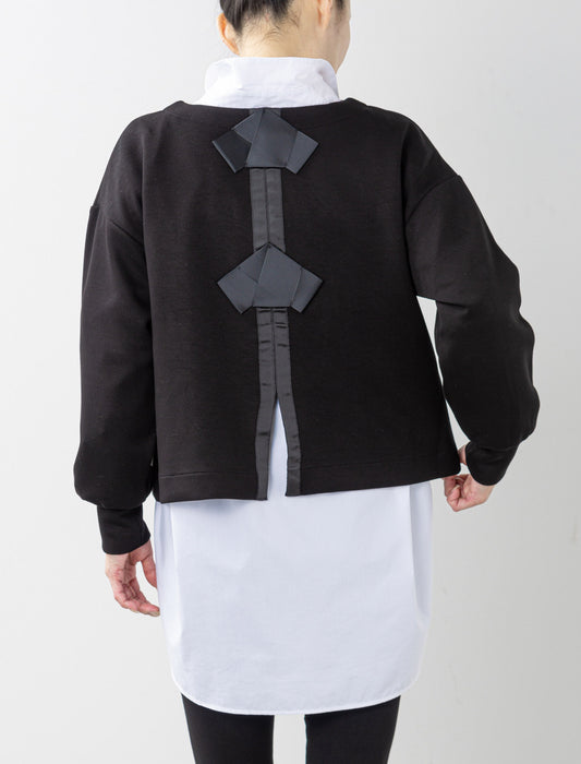 ＜Northmallオリジナル＞バックリボンテープ付ダンボールニット