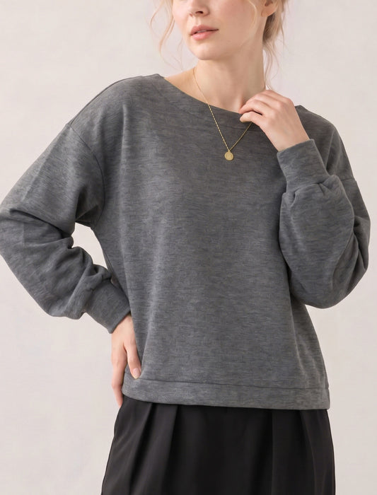 ＜Northmallオリジナル＞バックリボンテープ付ダンボールニット