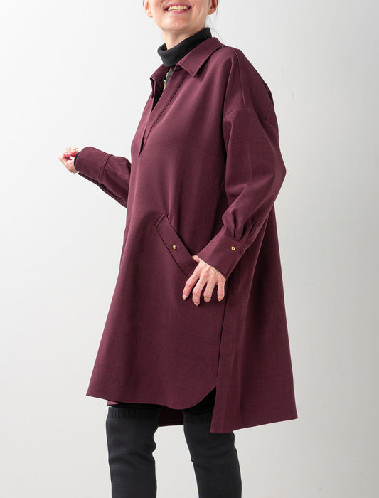 ＜Northmallオリジナル＞スキッパーカラーチュニック