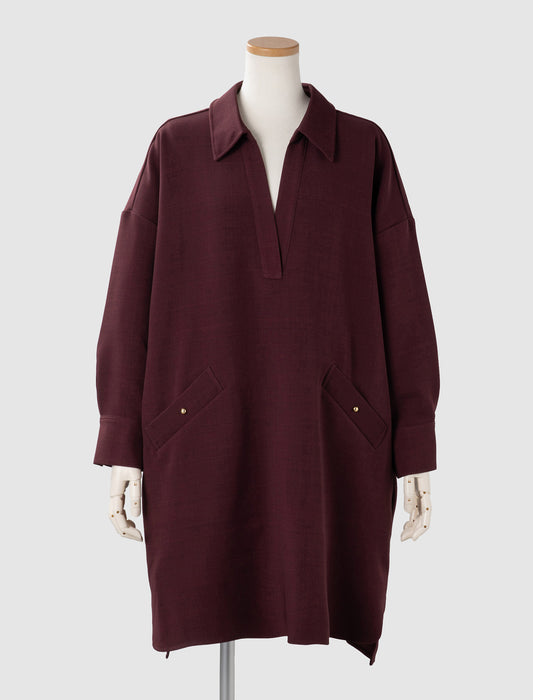 ＜Northmallオリジナル＞スキッパーカラーチュニック