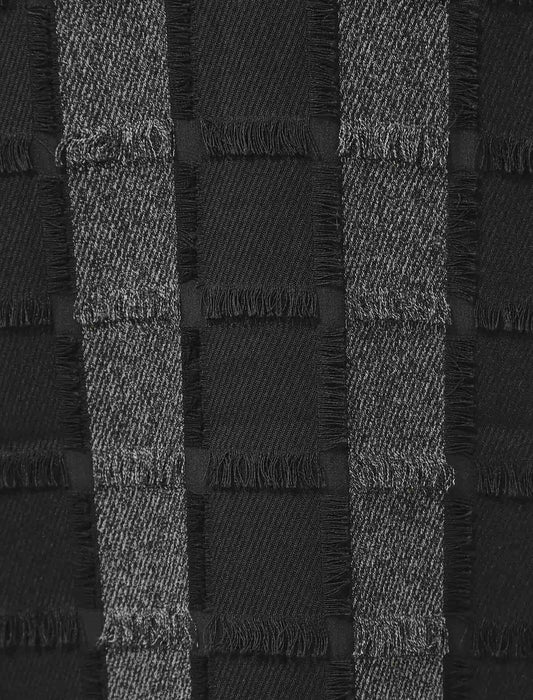 ジャガードフリンジワンピース