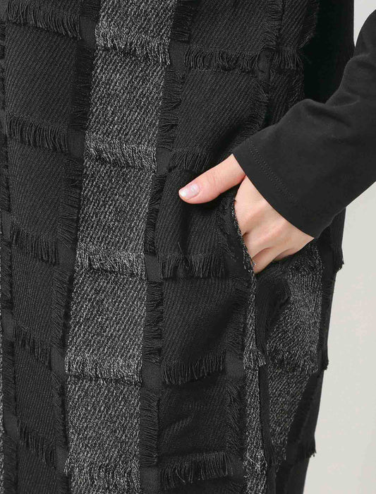 ジャガードフリンジワンピース