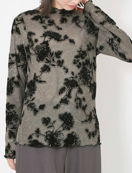 フロッキージャガードレイヤープルオーバー