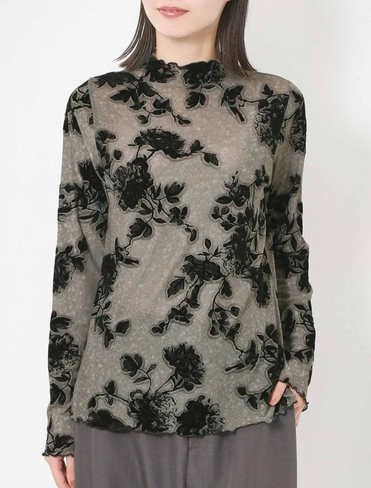 フロッキージャガードレイヤープルオーバー