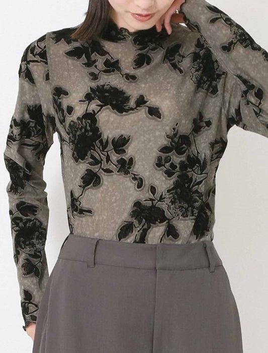 フロッキージャガードレイヤープルオーバー