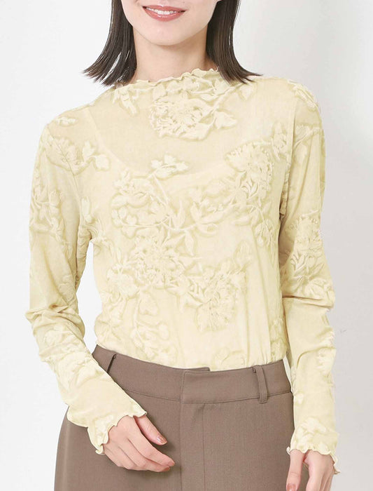 フロッキージャガードレイヤープルオーバー