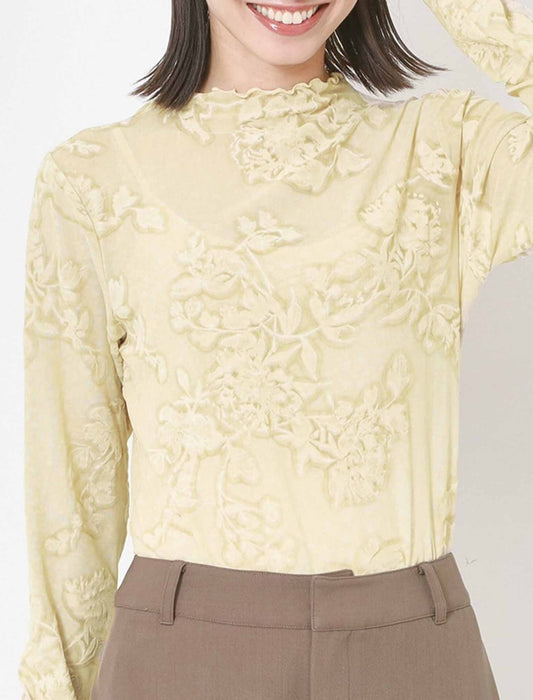 フロッキージャガードレイヤープルオーバー