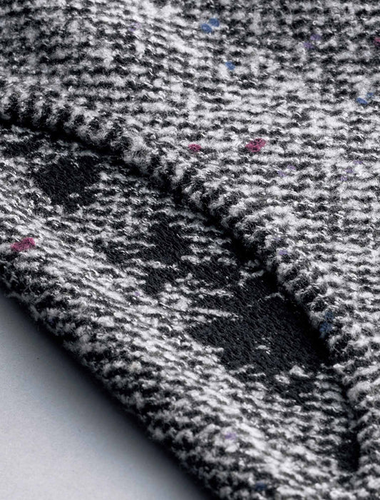 【受注】カラーネップ入りツイードデザインプルオーバー