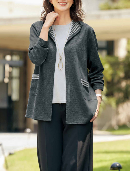 【受注】ダブルフェイスカットソー（パーカー＆ベスト）2枚組