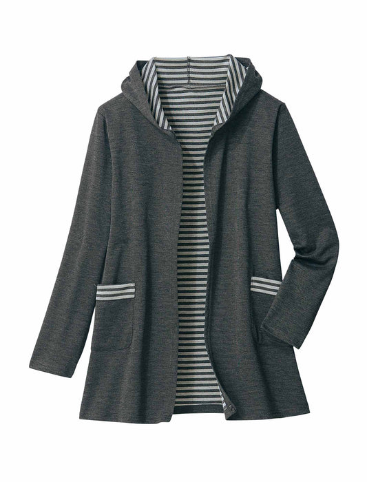 【受注】ダブルフェイスカットソー（パーカー＆ベスト）2枚組