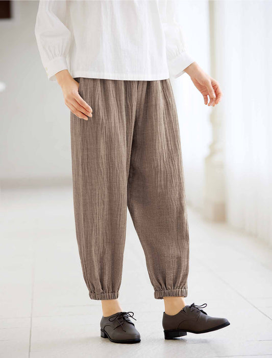 【受注】ダブルガーゼゆったりパンツ