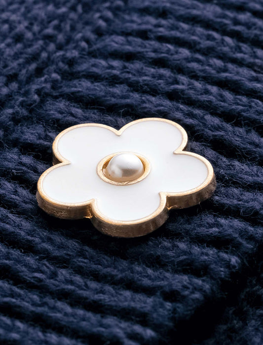 【受注】花モチーフボタンニットジャケット