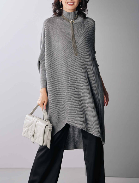 【受注】変わり編みニットチュニック　