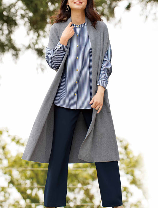 【受注】ニットロングジレ