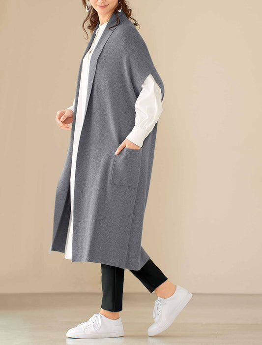 【受注】ニットロングジレ