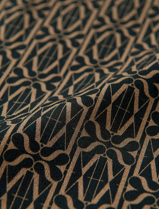 【受注】ヨーク切替えプリントシャツチュニック