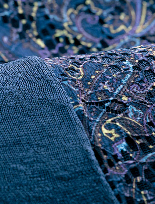 【受注】レースプリント切替カットソーアンサンブル