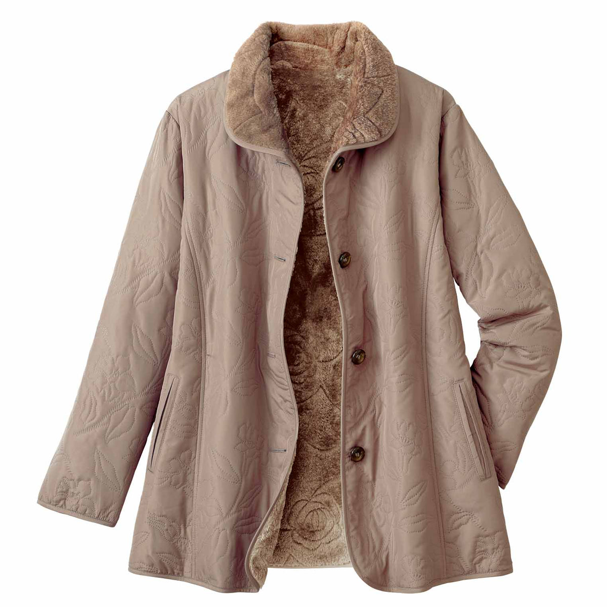 受注】裏ボア花柄キルトジャケット | Northmall（ノースモール）暮らし