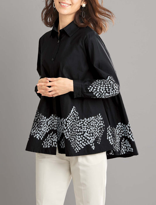 【受注】パネルプリントシャツ　