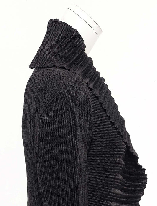 ＜SPECCHIO＞シャトル フェイドアウトプリーツショールカラージャケット