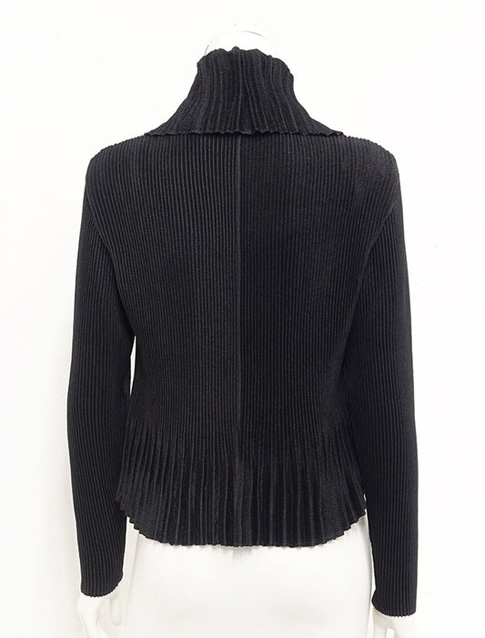 ＜SPECCHIO＞シャトル フェイドアウトプリーツショールカラージャケット