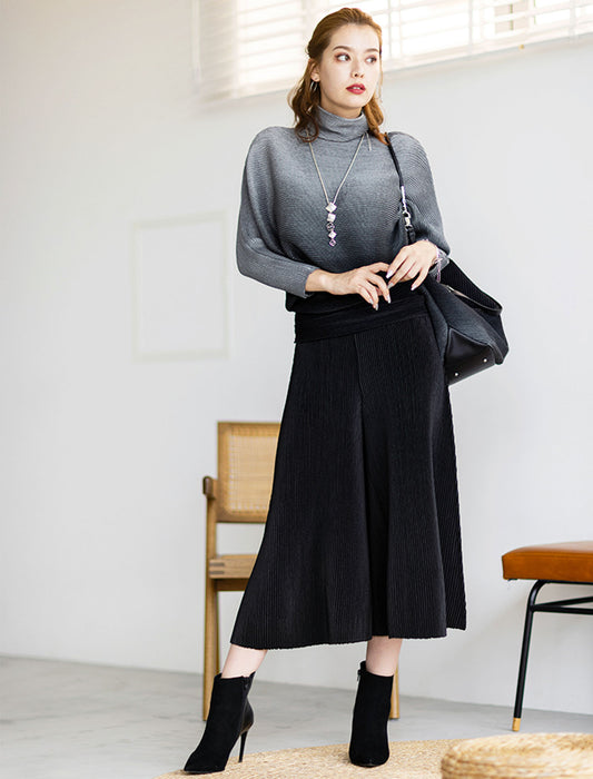 ＜SPECCHIO＞シャトルプリーツ フレアパンツ